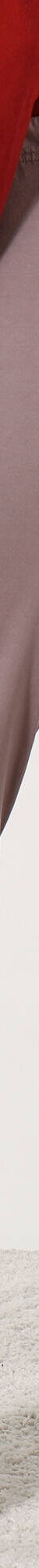 Broek met bloemenprint onderaan - katoenjersey (taupe) Broek met bloemenprint onderaan - katoenjersey (taupe)